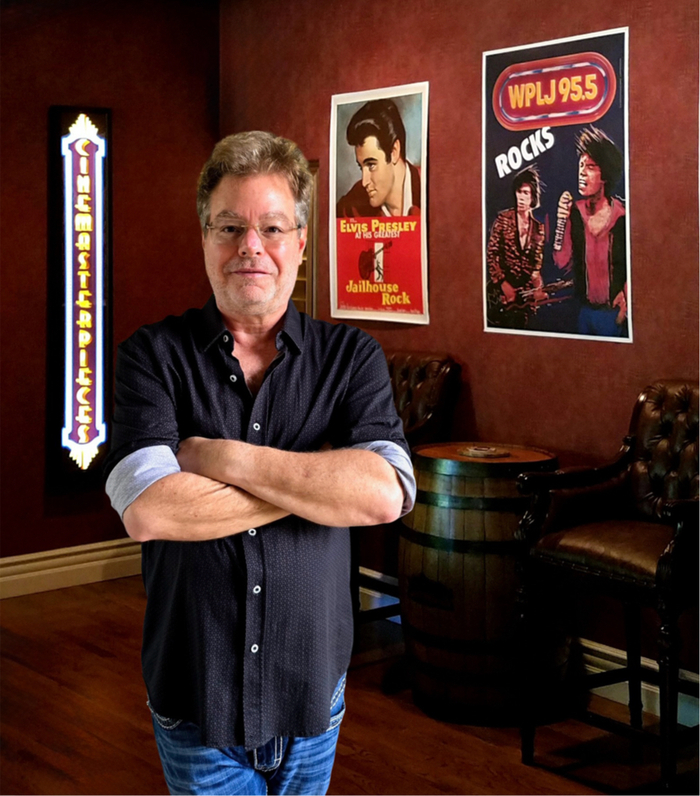 David Lieberman in the CineMasterpieces poster room